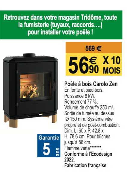 Poêle à Bois Carolo Zen