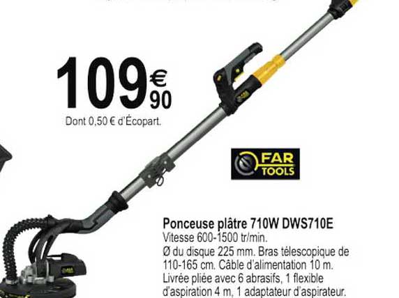 Ponceuse Plâtre 710w Dws710e Far Tools