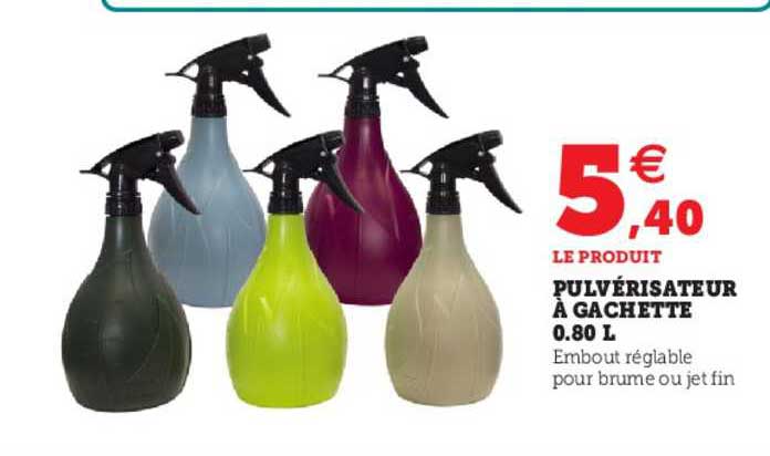 pulvérisateur à gâchette 0.80 l
