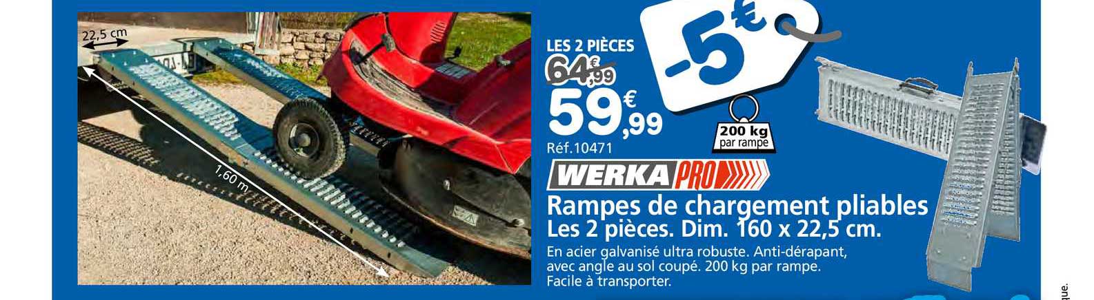 rampes de changement pliables werka pro