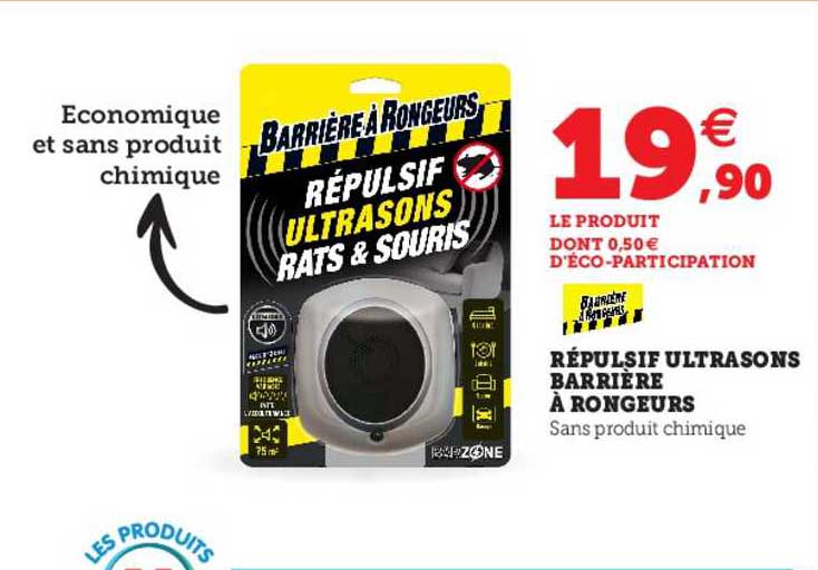 répulsif ultrasons barrière à rongeurs