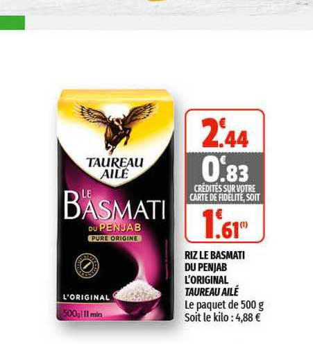 Riz Le Basmati Du Penjab L'original Taureau Ailé
