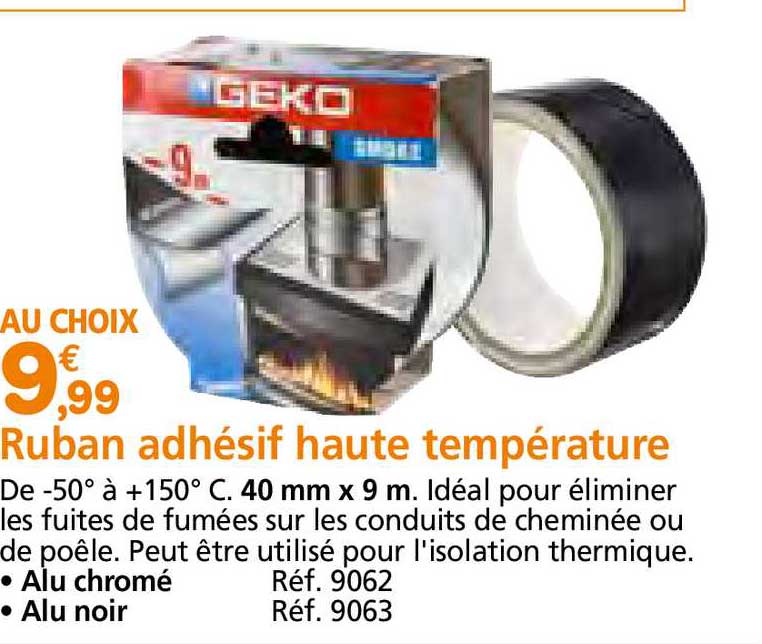 ruban adhésif haute température geko