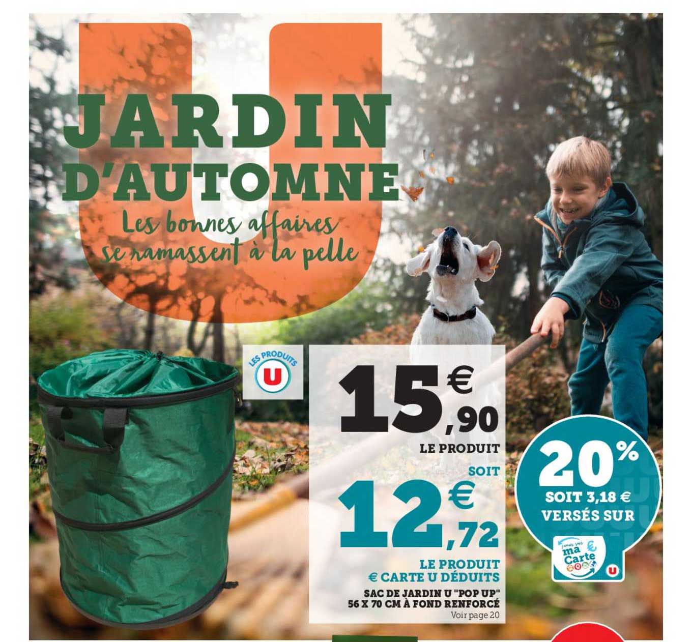 Sac De Jardin U "pot Up" 56 X 70 Cm à Fond Renforcé