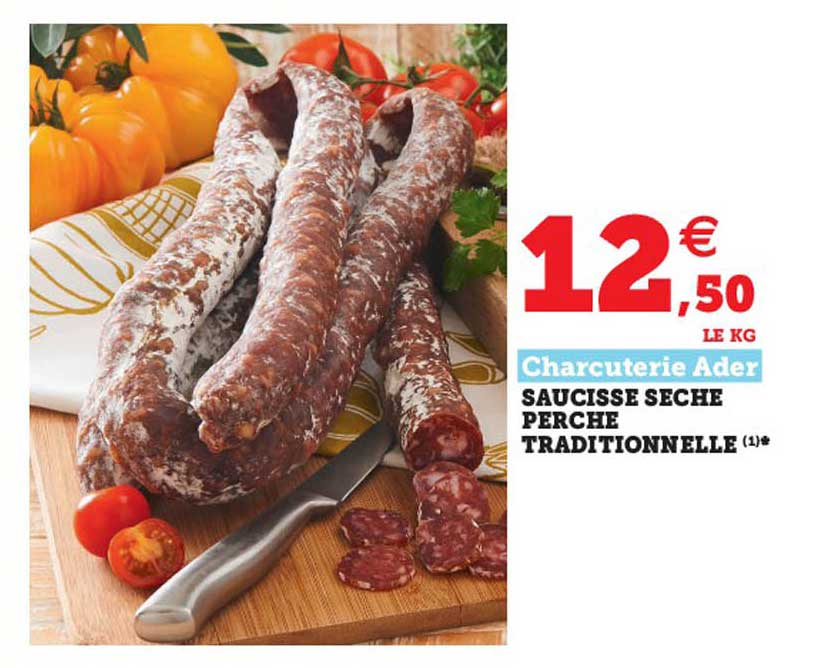saucisse sèche perche traditionnelle