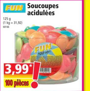 soucoupes acidulées fun