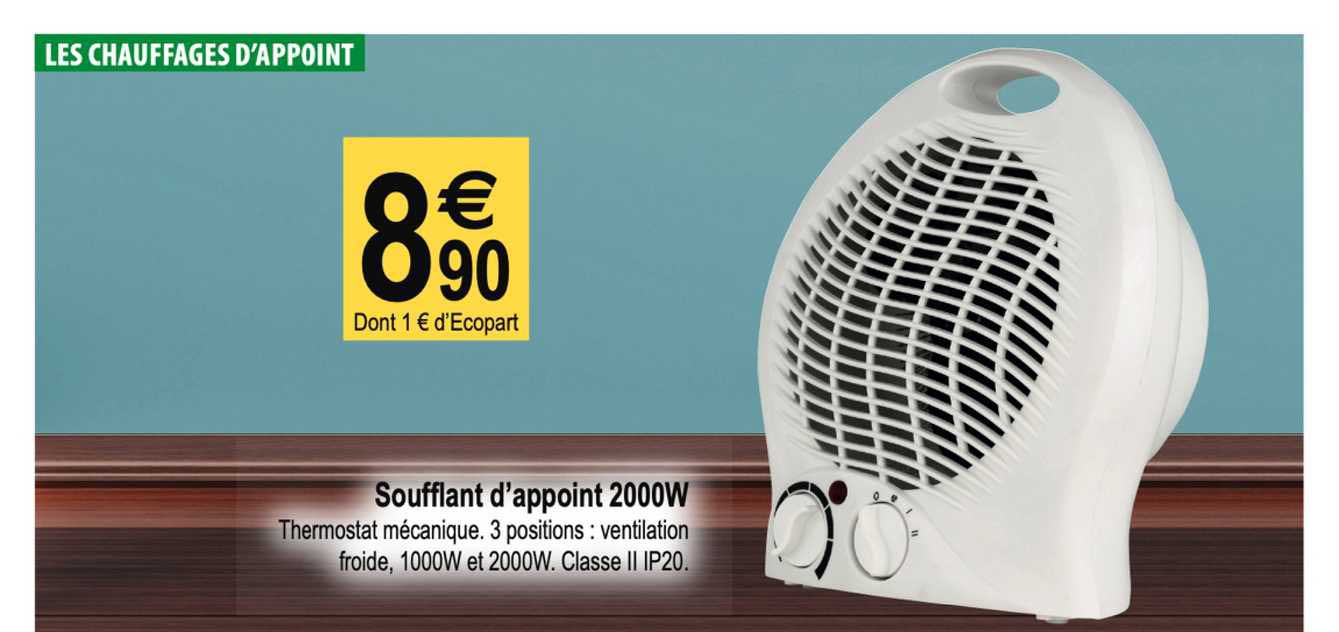 soufflant d'appoint 2000w