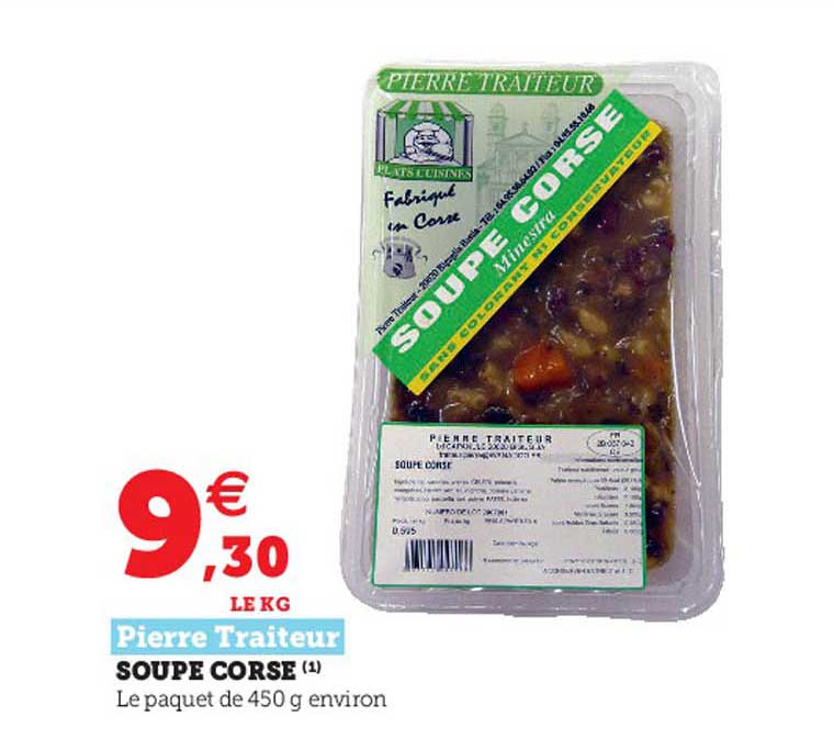 Soupe Corse Pierre Traiteur