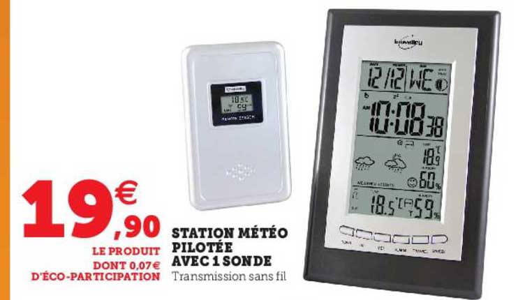 station météo pilotée avec 1 sonde