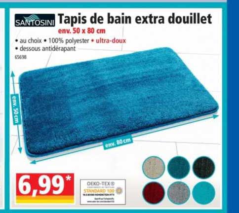 tapis de bain extra douillet santosini