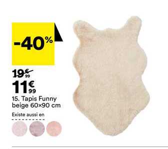 tapis funny beige