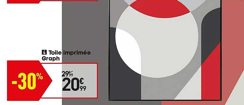 toile imprimée graph