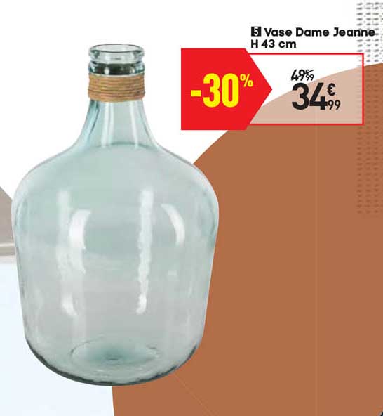 vase dame jeanne h 43 cm