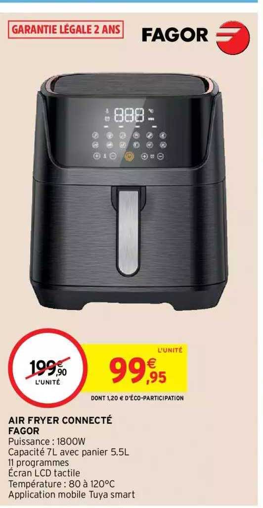 air fryer connecté fagor