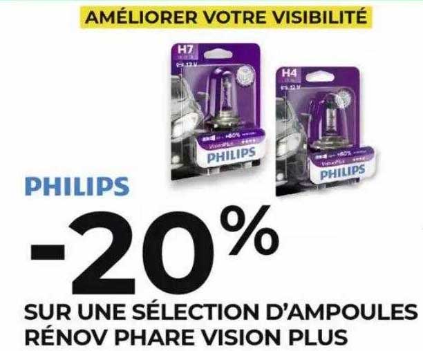 ampoules rénov phare vision plus philips