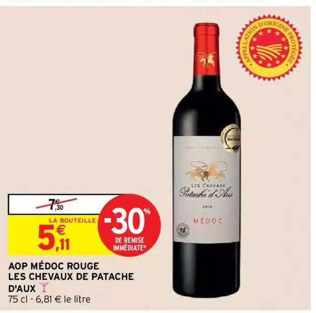 aop médoc rouge les chevaux de patache d'aux
