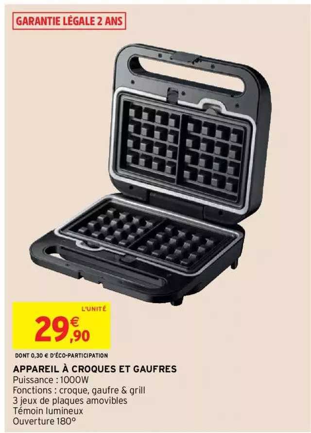 appareil à croques et gaufres