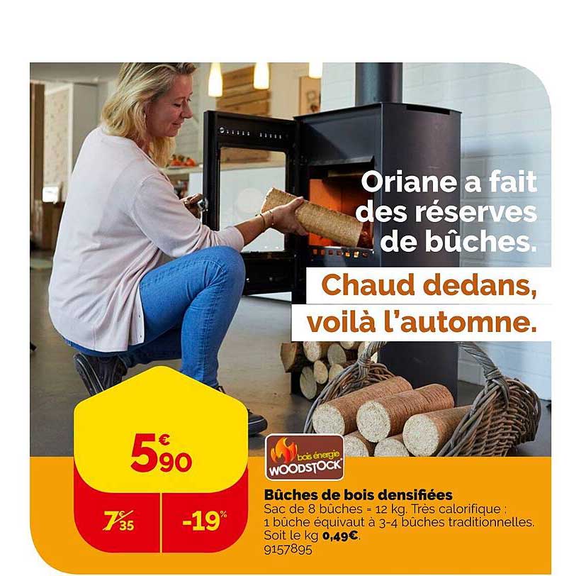 Bûches De Bois Densifiées Woodstock