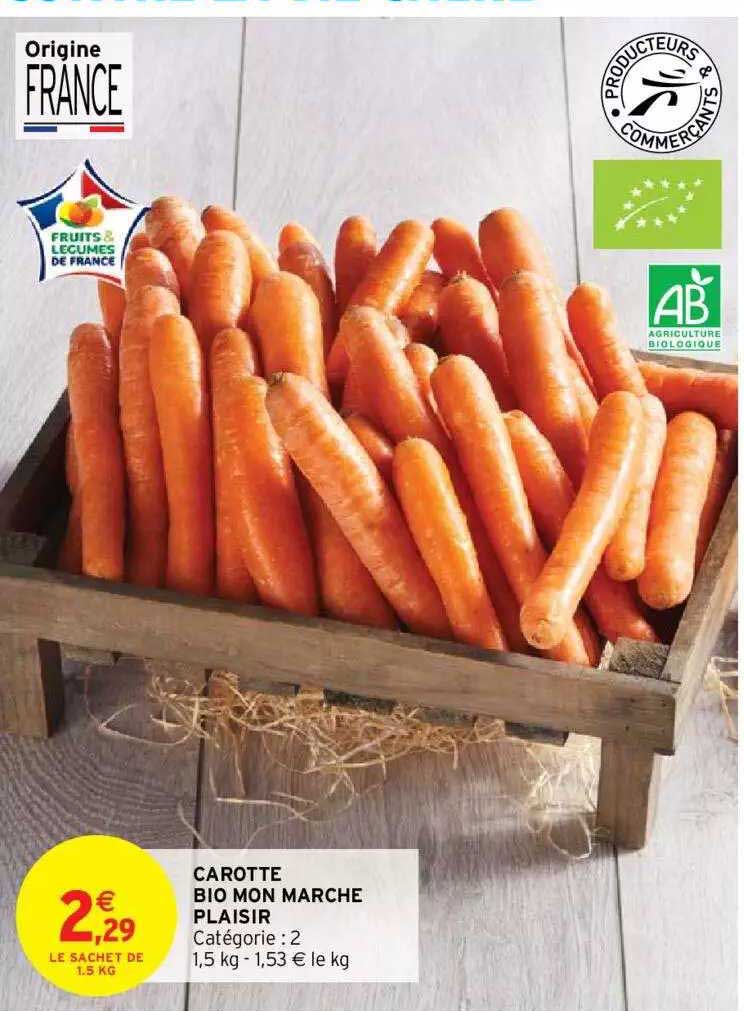 carotte bio mon marche plaisir