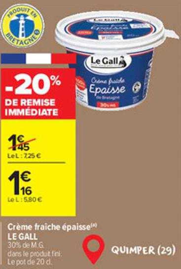 Crème Fraîche épaisse Le Gall