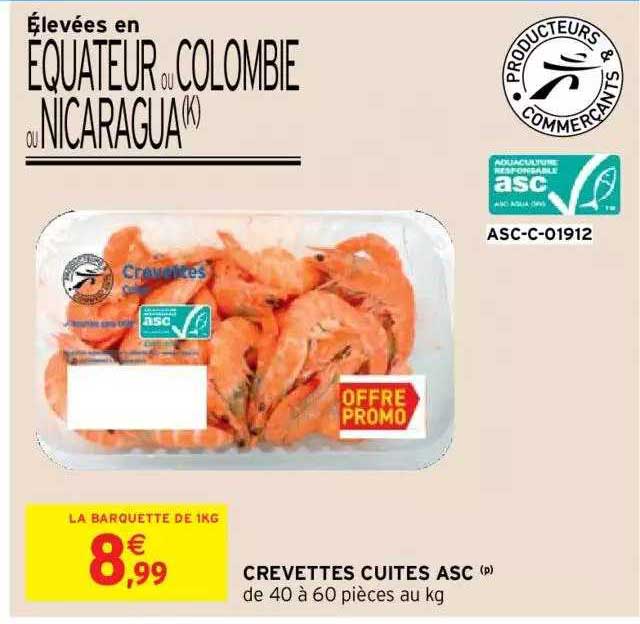 Crevettes Cuites Asc
