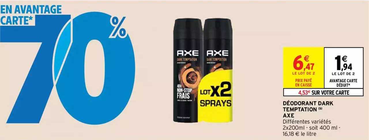 déodorant dark temptation axe