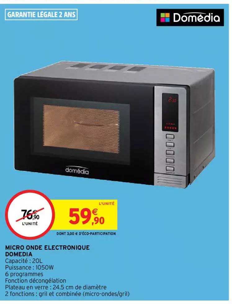 micro onde électronique domédia