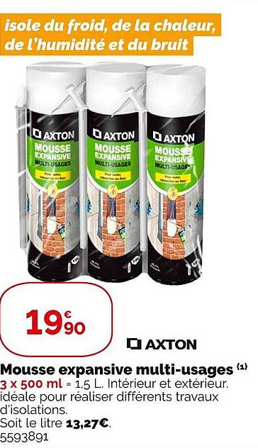 mousse expansive multi-usages axton