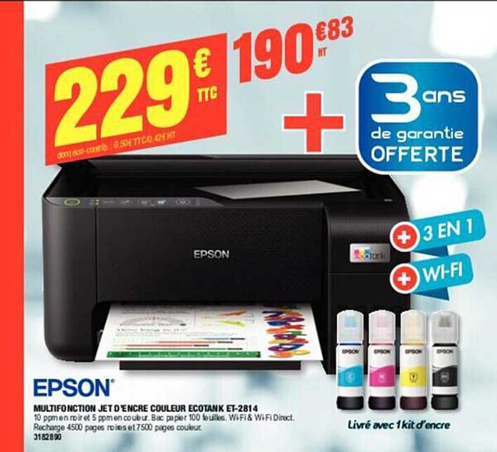 multifonction jet d'encre couleur ecotank et-2814 epson