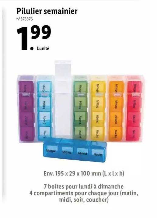 pilulier semainier