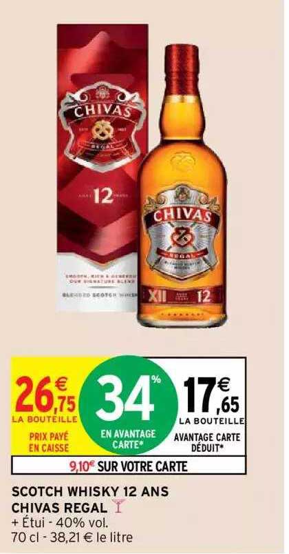 scotch whisky 12 ans chivas regal