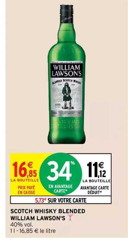 scotch whisky blended william lawson's