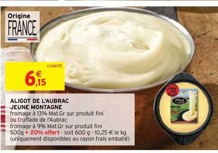 aligot de l'aubrac jeune montagne