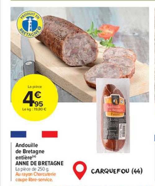 Andouille De Bretagne Entière Anne De Bretagne