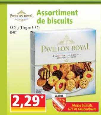assortiment de biscuits pavillon royal