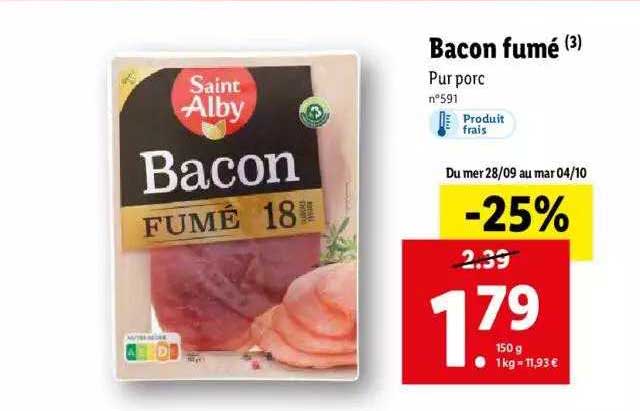 bacon fumé saint alby