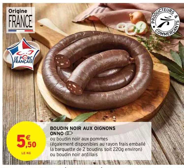Boudin Noir Aux Oignons Onno
