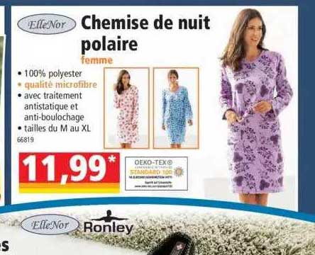 Chemise De Nuit Polaire Femme ElleNor