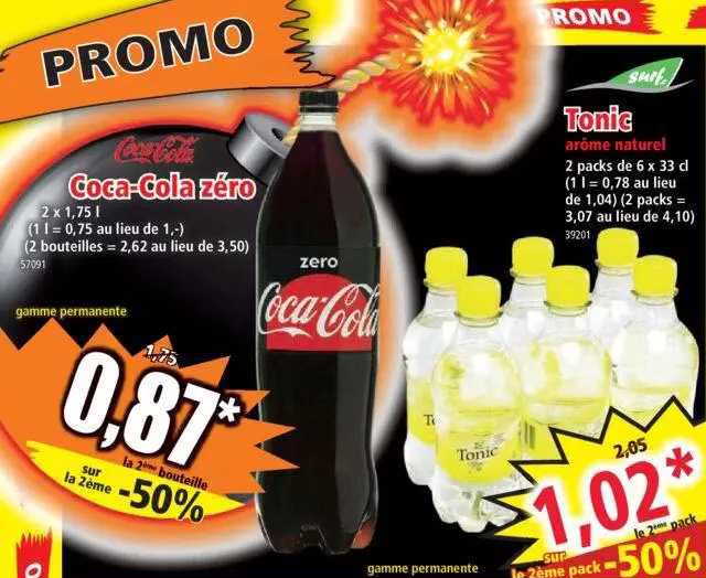 coca-cola zéro, tonic