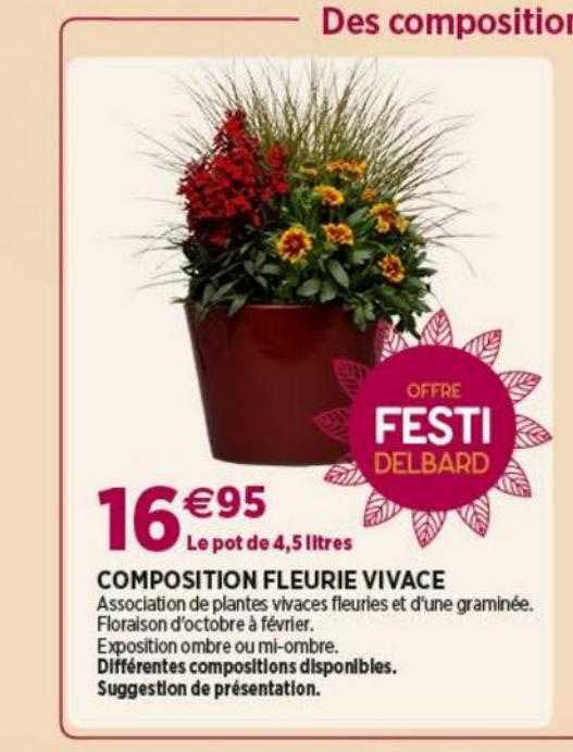 composition fleurie vivace