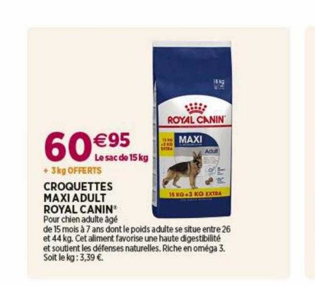 croquettes maxi adult royal canin