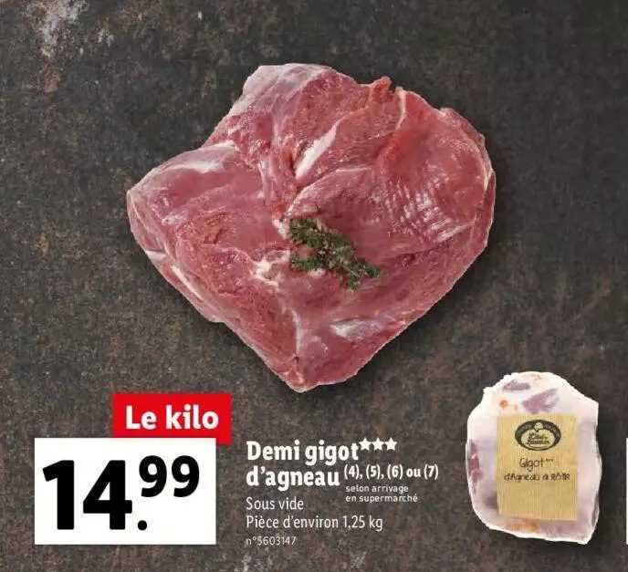 demi gigot d'agneau