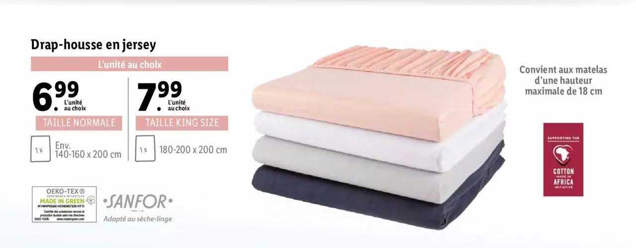 drap-housse en jersey