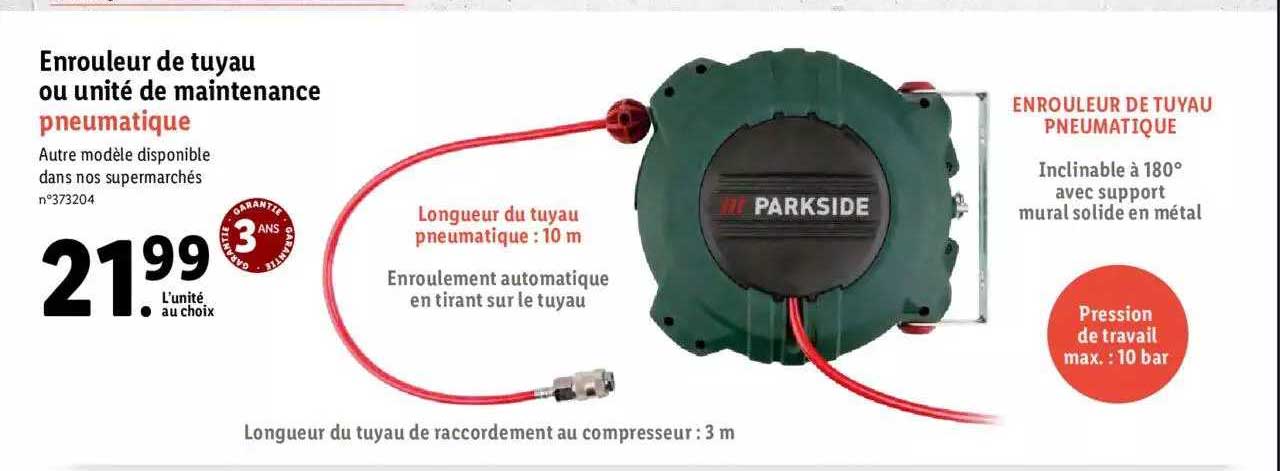 enrouleur de tuyau ou unité de maintenance parkside