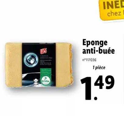 éponge anti-buée