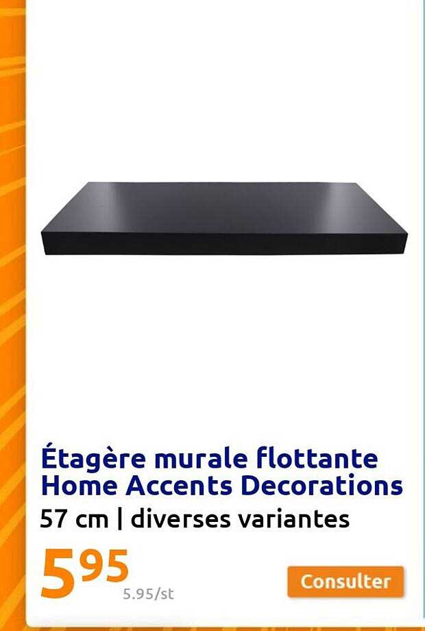 étagère murale flottante home accents décorations