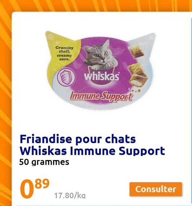 friandise pour chats whiskas immune support