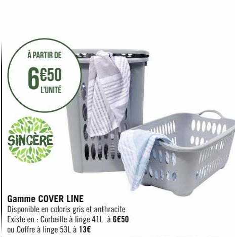 gamme cover line sincère