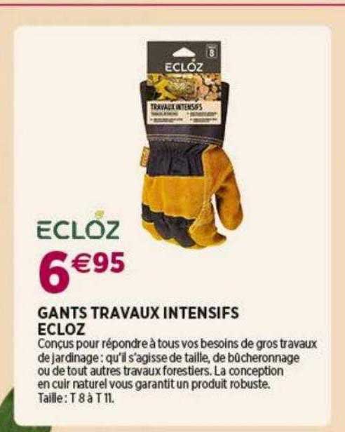 Gants Travaux Intensifs Ecloz