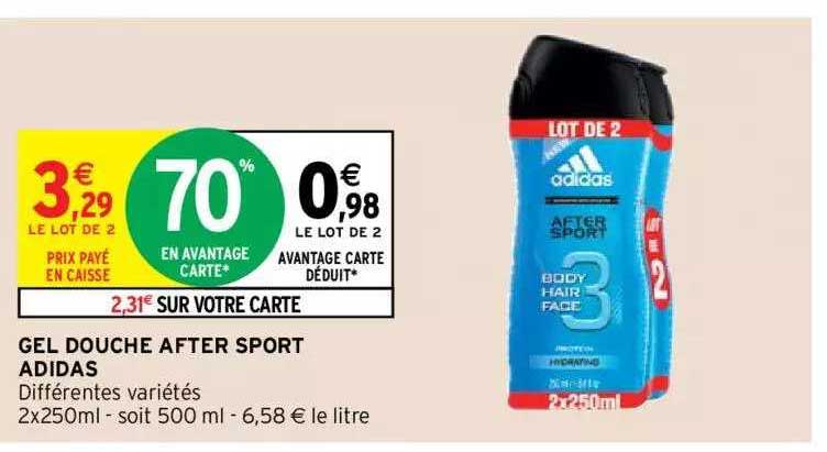 gel douche after sport adidas